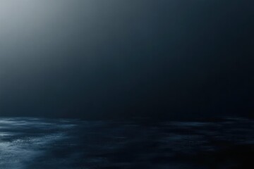 Calm dark water surface under low light with gentle ripples reflecting minimal ambient light