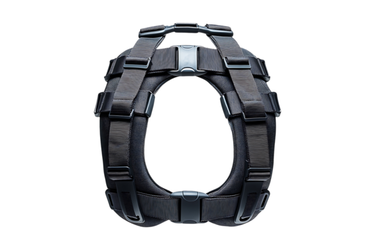 Head harness weight training isolated on transparent background
