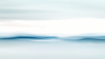 Naklejka premium Soft hazy sky with gentle blue mist and subtle gradient tones blending into creamy white background , haze, soft focus. [Mirrored Realms] | Lens Cloud | focus sky. Illustration