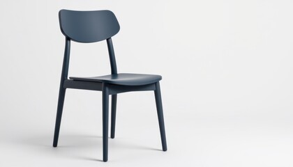 Fototapeta premium Modern chair design studio setting furniture photography minimalist environment side view contemporary aesthetic