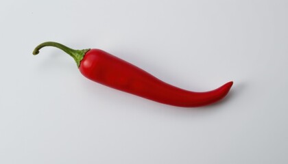 Spicy red chili pepper studio setting food photography minimalist environment close-up view culinary concept