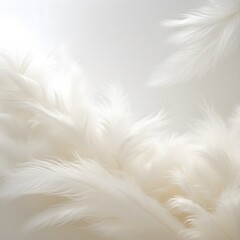 Fototapeta premium A feathery image with a light color background. The feathery image is very soft and delicate, and it gives off a sense of calmness and serenity. 