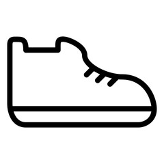 Fototapeta premium Outline icon of a variety of shoes, sandals and heels