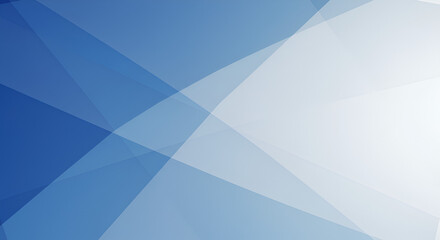 Obraz premium Abstract blue and white geometric background with overlapping shapes and a gradient effect, creating a clean and modern design. 