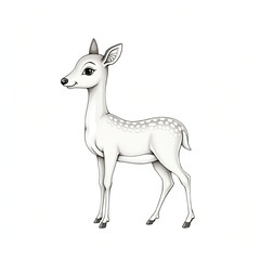 Fototapeta premium deer isolated on white