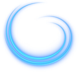 Obraz premium Blue Neon Swirl