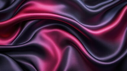 Obraz premium Elegant Drapery of Rich Burgundy and Midnight Blue Silk