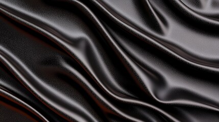 Fototapeta premium Black Fabric Waves