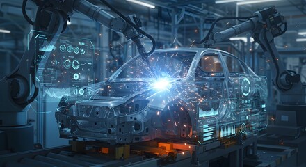 Automated Welding of Car Body on Production Line