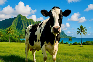 "Tropical Cow in Paradise"

