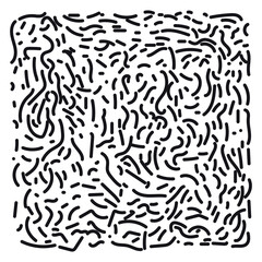 Abstract line doodle background vector.