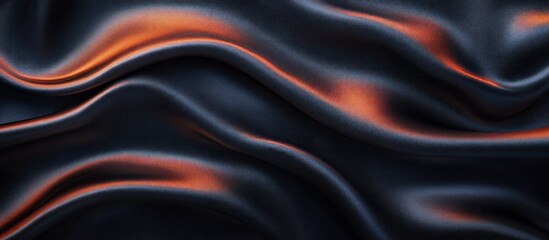 Obraz premium Dark Elegance: Abstract Silk Drapery with Warm Hues