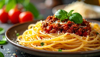 ミートソースパスタ