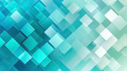 A vibrant abstract background featuring a gradient of teal and light blue geometric shapes creating a sense of depth and texture. ideal for use in digital design and presentations