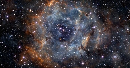 Cosmic nebula in deep space