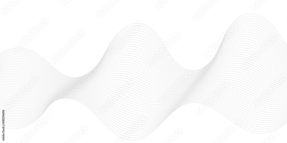 Poster abstract geometric technology flow grid blend curve wave line digital isolated energy, music dynamic