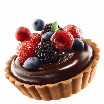Delicious Chocolate Tart with Fresh Berries
