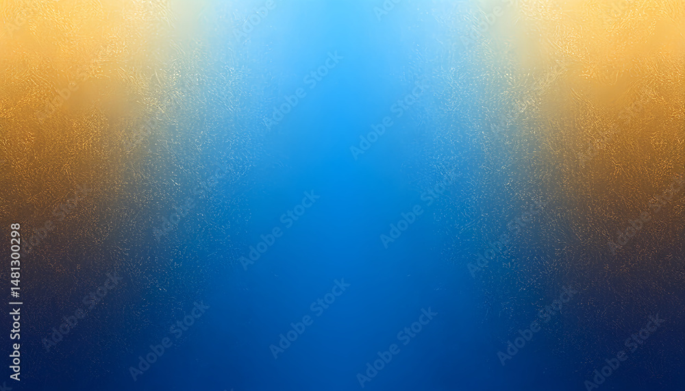 Poster textured gradient background with golden edges blending into deep blue center