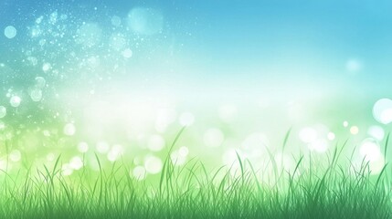 Obraz premium Elegant illustration of a spring horizon with soothing colors.