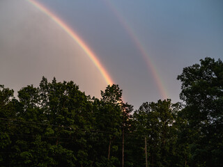 rainbow over the sky