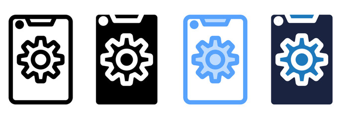 smartphone setting best multistyle icon sheet collection