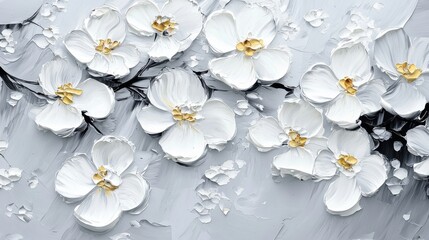 Fototapeta premium Celebrating the beauty of spring with bold strokes and minimalist design.