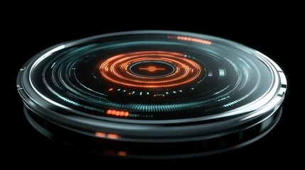 Fototapeta premium Futuristic circular display