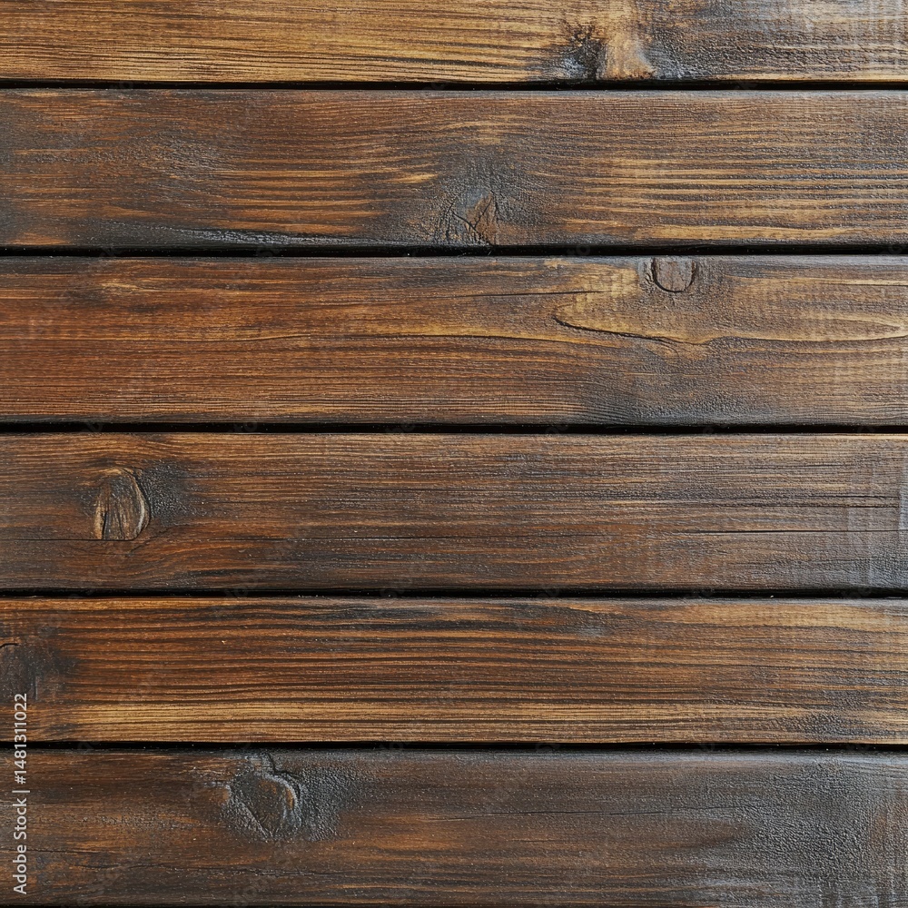 Poster a close-up view of rustic wooden planks showcasing rich textures and warm tones. ideal for backgroun
