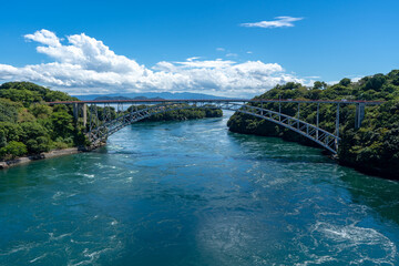新西海橋から見る西海橋の風景