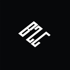 BZG letter logo design on black background.