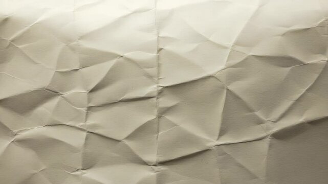Tan paper texture with creases and folds, creating a textured background.
