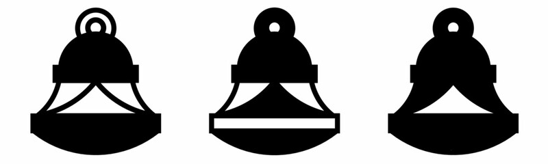 Fototapeta premium Bell icon on white background. Vector logo bell illustration.