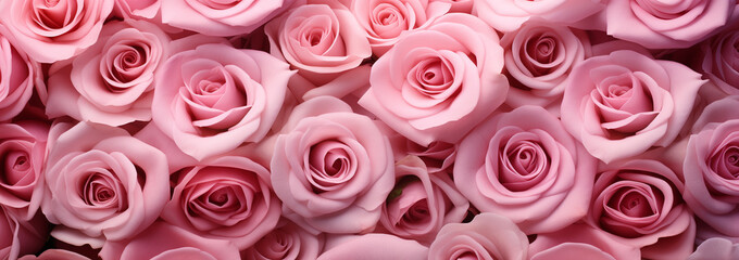 Arrangement of dusty pink roses creating soft romantic floral texture abstract background, Perfect for love themes