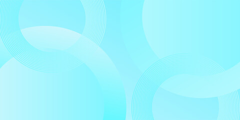 Minimalist banner background, pastel colorful, light Blue gradations. Circle effect style geometric, abstract background. Vector Illustration