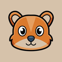 Cute Animal Character – Bear Icon Design
