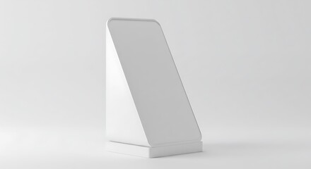 Modern minimalist product display stand for promotional mockups