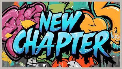 Obraz premium Graffiti art, new chapter, urban style