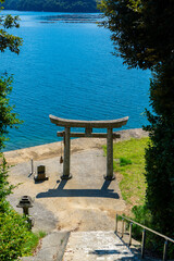 姫神社の鳥居の風景（佐世保市小佐々町）