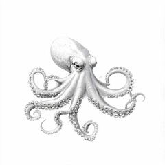 Obraz premium octopus on white background