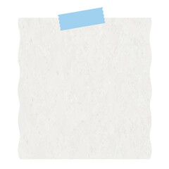 Blue Twin Tape Note Sheet with Paper Texture