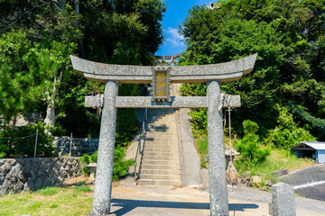 姫神社の鳥居の風景（佐世保市小佐々町）