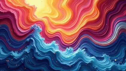 Obraz premium Swirling organic forms create a flowing, natural pattern , curve, light, movement
