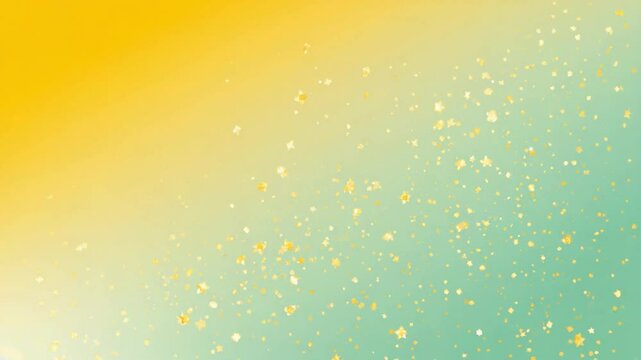 Gold glitter confetti on a gradient background.