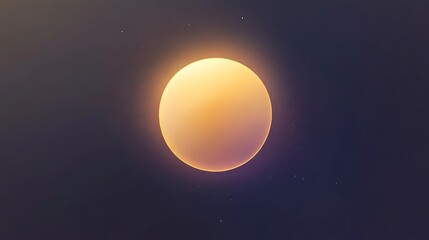 Obraz premium Golden orb in dark space