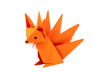 Orange Origami Fox Craft