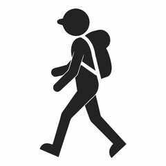 man running silhouette