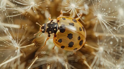 Ladybug on Dandelion (1)