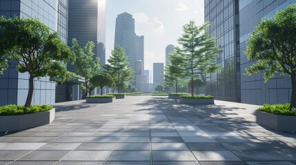 Urban Plaza, Sunny Day