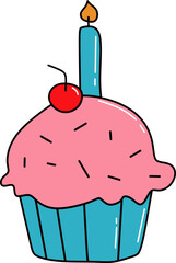 Hand Drawn Birthday Party Element