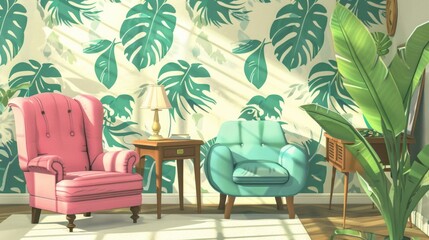 Cozy Tropical Room